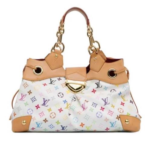 Louis Vuitton Vintage Pre-owned Canvas handvskor White, Dam