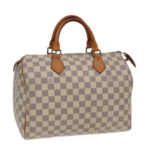 Louis Vuitton Vintage Pre-owned Canvas handvskor White, Dam