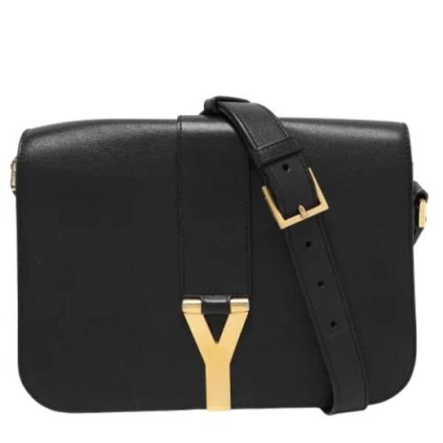 Yves Saint Laurent Vintage Pre-owned Laeder axelremsvskor Black, Dam