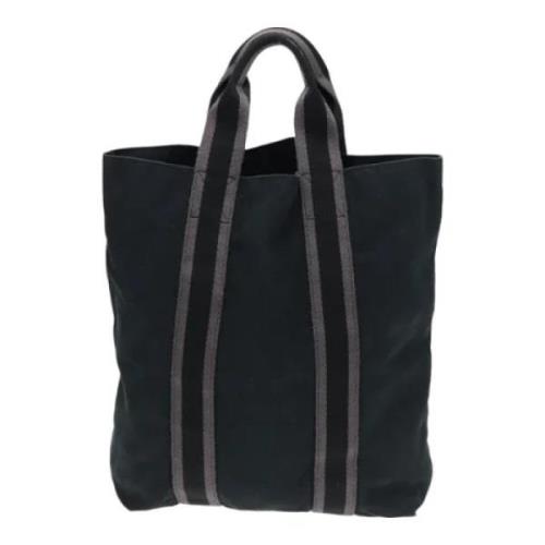 Hermès Vintage Pre-owned Canvas totevskor Black, Dam