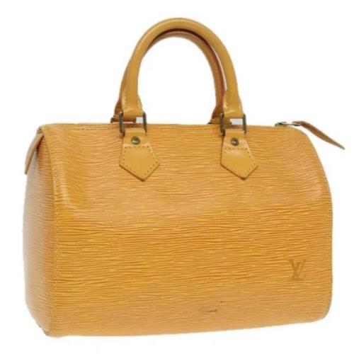 Louis Vuitton Vintage Pre-owned Laeder handvskor Yellow, Dam