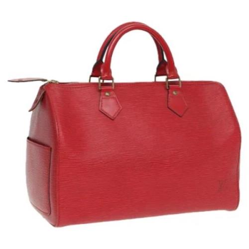 Louis Vuitton Vintage Pre-owned Laeder handvskor Red, Dam