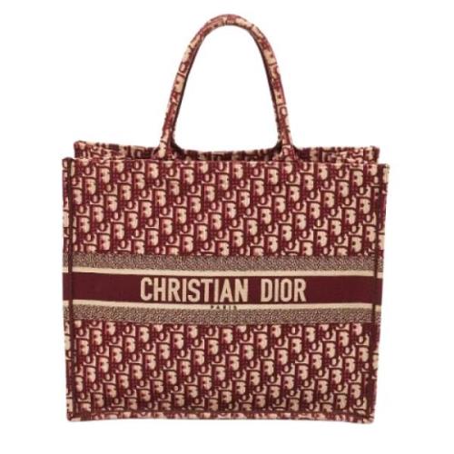 Dior Vintage Pre-owned Canvas dior-vskor Red, Dam