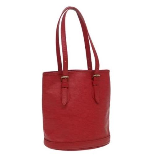 Louis Vuitton Vintage Pre-owned Laeder axelremsvskor Red, Dam