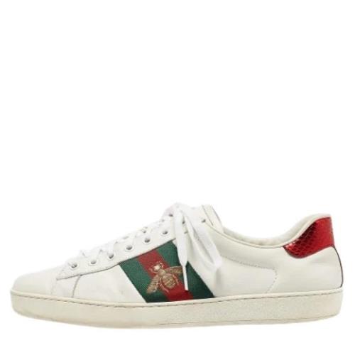 Gucci Vintage Pre-owned Laeder sneakers White, Herr