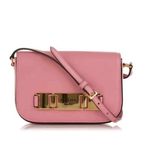 Prada Vintage Pre-owned Laeder axelremsvskor Pink, Dam