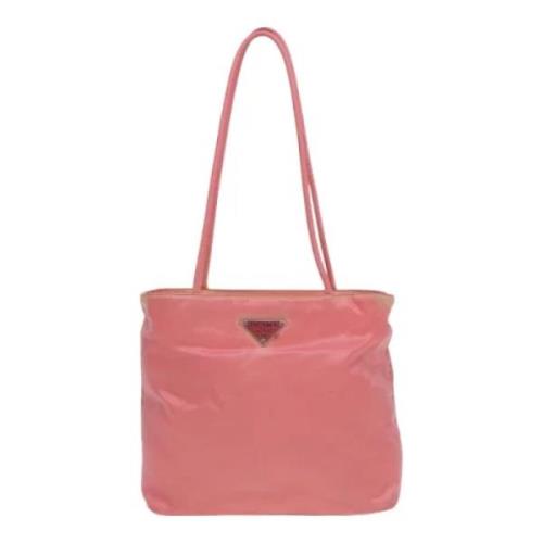 Prada Vintage Pre-owned Tyg totevskor Pink, Dam