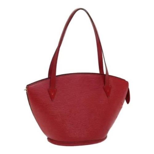 Louis Vuitton Vintage Pre-owned Laeder axelremsvskor Red, Dam