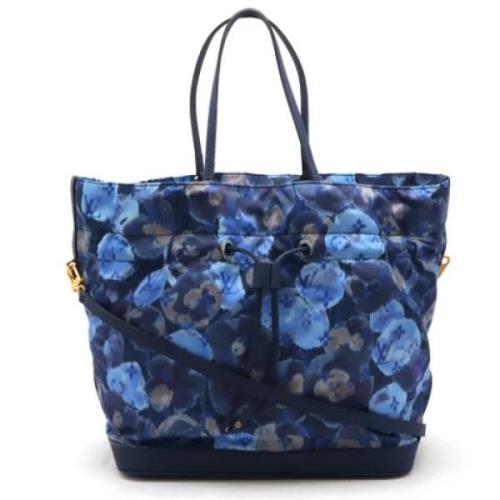 Louis Vuitton Vintage Pre-owned Nylon louis-vuitton-vskor Blue, Dam