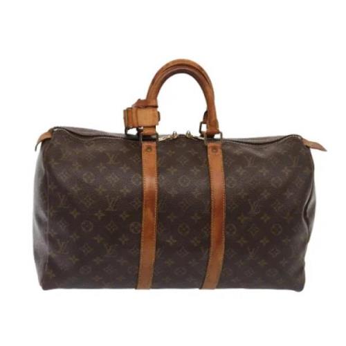 Louis Vuitton Vintage Pre-owned Canvas handvskor Brown, Dam