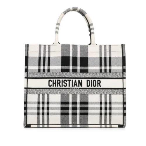 Dior Vintage Pre-owned Canvas totevskor White, Dam