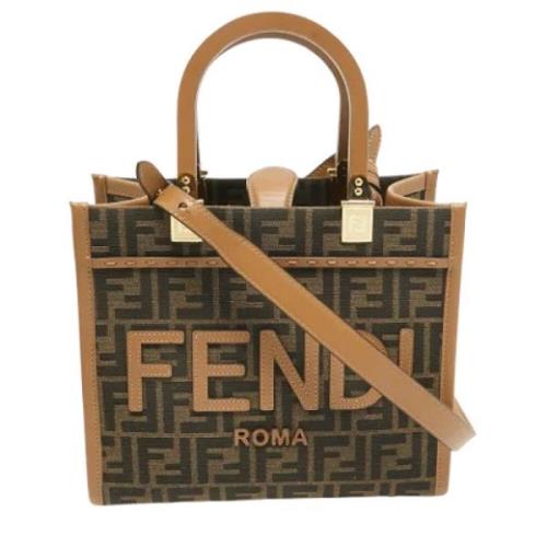 Fendi Vintage Pre-owned Tyg fendi-vskor Brown, Dam