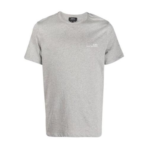 A.p.c. Bomull T-shirt för män Gray, Herr