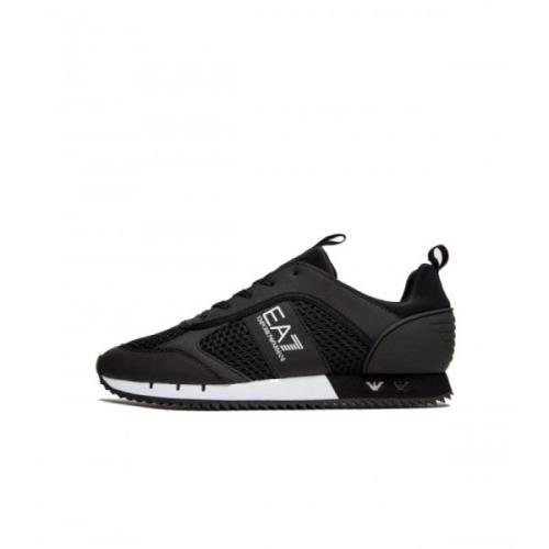 Armani Mesh Run Sneakers Black, Herr