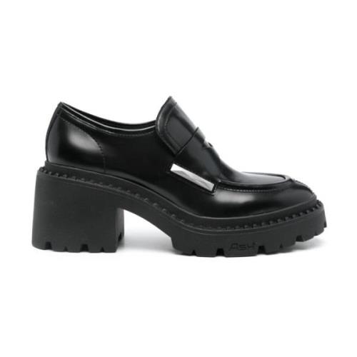 ASH Svarta Slip-On Platta Skor med Stud Detaljer Black, Dam