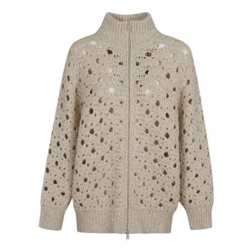 Brunello Cucinelli Neutral Tröja Aw24 Beige, Dam