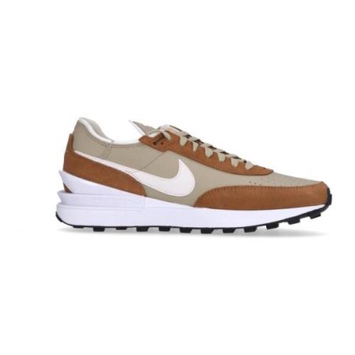 Nike Läder Låg Sko Brun/Vit Stilren Brown, Herr