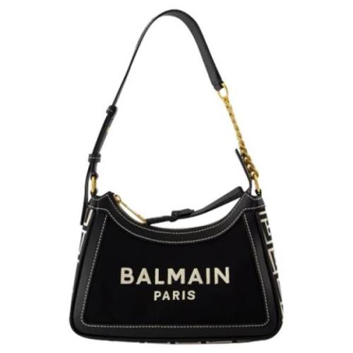 Balmain Canvas axelremsvskor Black, Dam