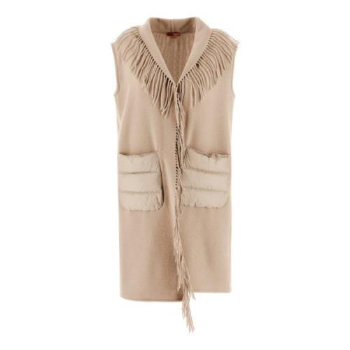 Herno Ljus Beige Ullväst Beige, Dam