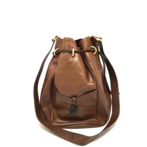 Valentino Vintage Pre-owned Laeder axelremsvskor Brown, Dam