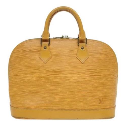 Louis Vuitton Vintage Pre-owned Laeder handvskor Yellow, Dam