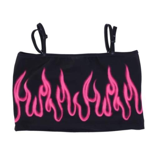 Vision OF Super Flames Damtopp Svart/Fuchsia Black, Dam