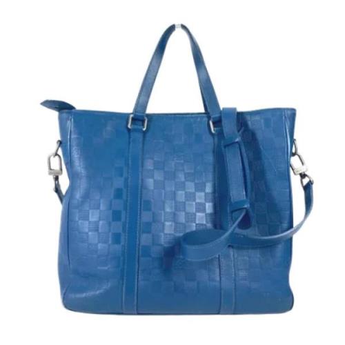 Louis Vuitton Vintage Pre-owned Tyg louis-vuitton-vskor Blue, Dam