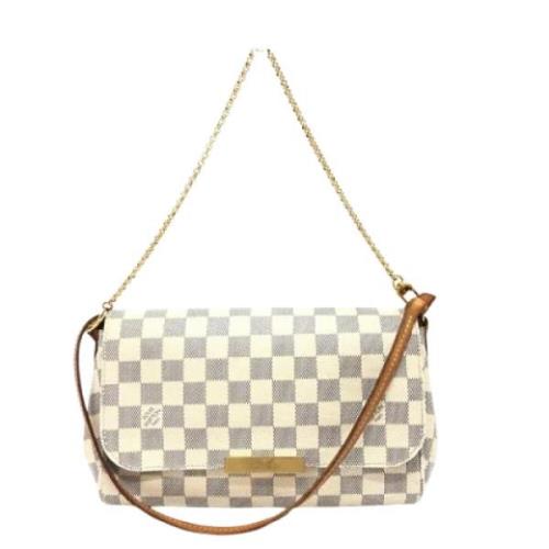 Louis Vuitton Vintage Pre-owned Tyg louis-vuitton-vskor White, Dam