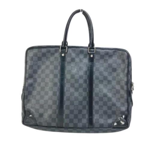 Louis Vuitton Vintage Pre-owned Tyg louis-vuitton-vskor Black, Herr