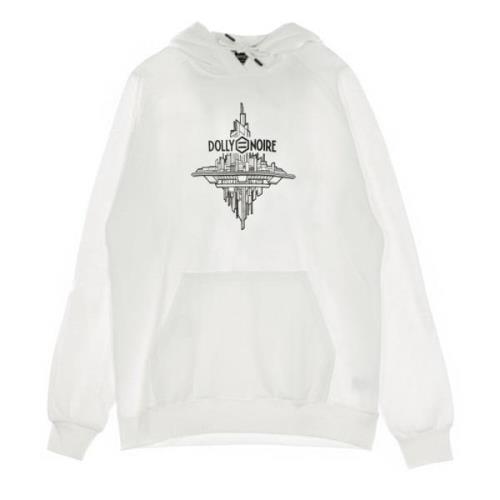 Dolly Noire Vit Herr Hoodie Skyddare White, Herr