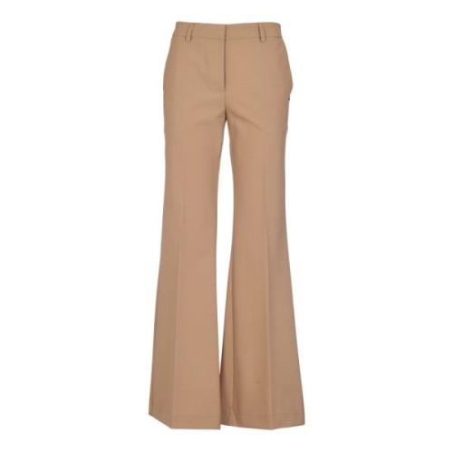 Ottod'Ame Bruna Wide Leg Palazzo Byxor Brown, Dam