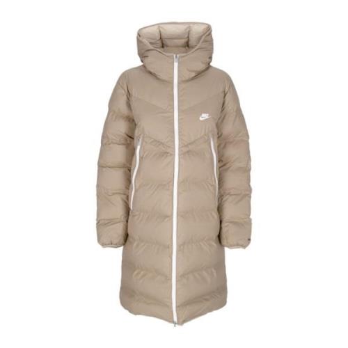 Nike Quiltad Huva Parka Windrunner Khaki Brown, Herr