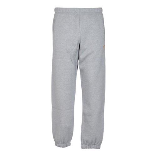 Carhartt Wip Grå Sweatpants Chase Stil Gray, Herr