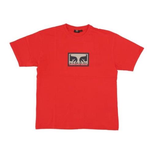 Obey Röd Herr T-shirt Red, Herr