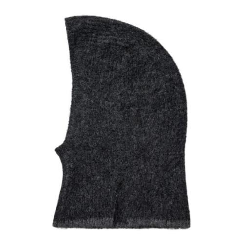 Co'Couture Stickad Balaclava i Antracit Gray, Dam