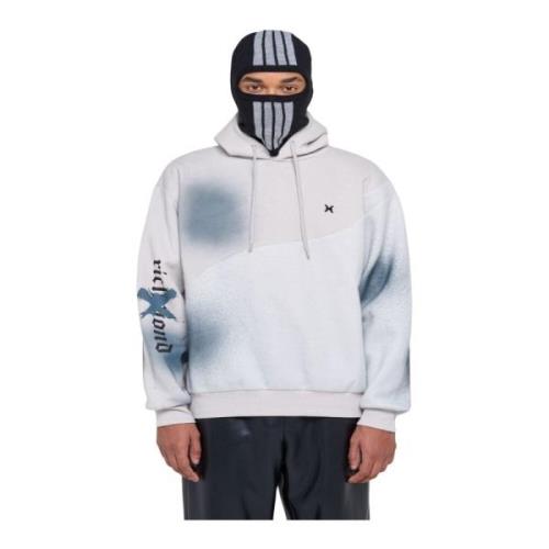 John Richmond Hoodie med dragsko Multicolor, Herr