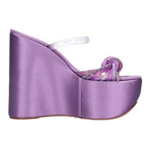 Casadei Med klack Lila Purple, Dam