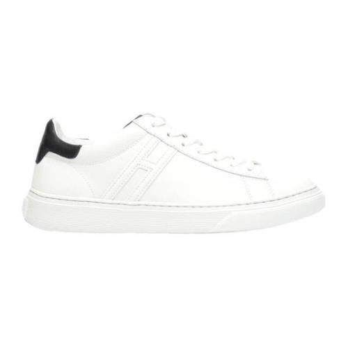 Hogan Vita Lädersneakers Stiligt Design White, Herr