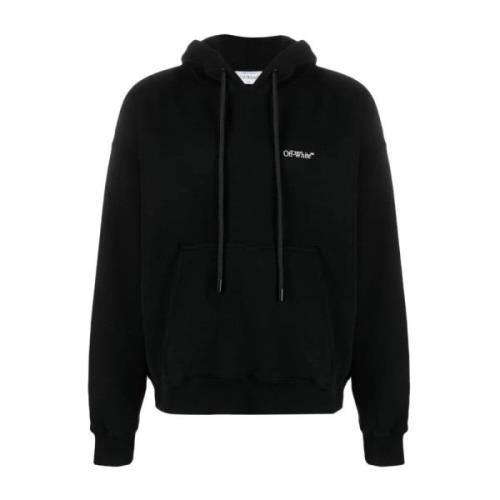 Off White Svart Lunar Arrow Skate Hoodie Black, Herr