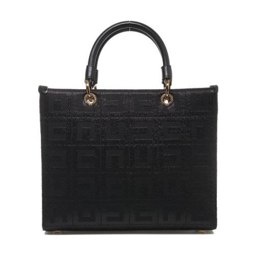 Elisabetta Franchi Svart Shopper Väska Aw24 Black, Dam