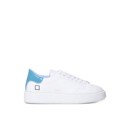 D.a.t.e. Lädersneakers för kvinnor White, Dam