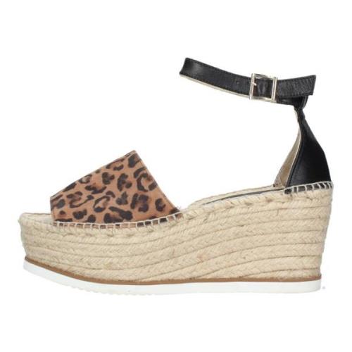 Espadrilles Espadrillos Med Klack MultiFärgad Multicolor, Dam