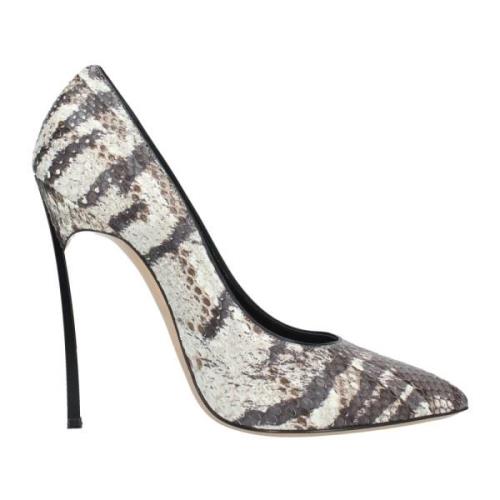 Casadei Med Klack Multicolor, Dam