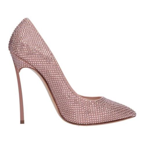 Casadei Med klack rosa Pink, Dam