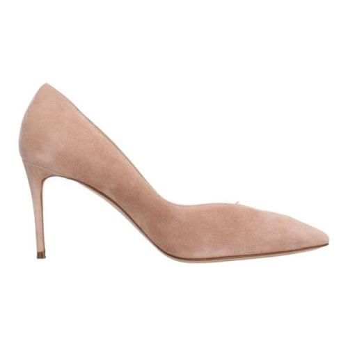 Casadei Med klack beige Beige, Dam