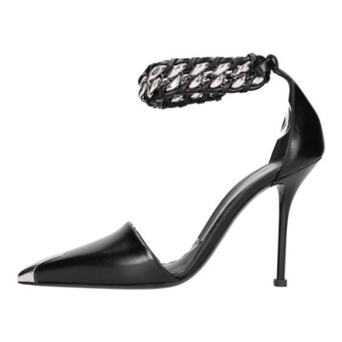 Alexander McQueen Med klack svart Black, Dam