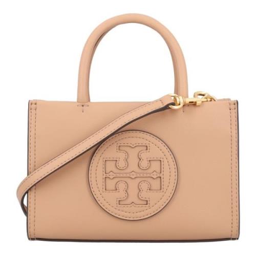 Tory Burch Ella Bio Mini Tote Handväska Beige, Dam