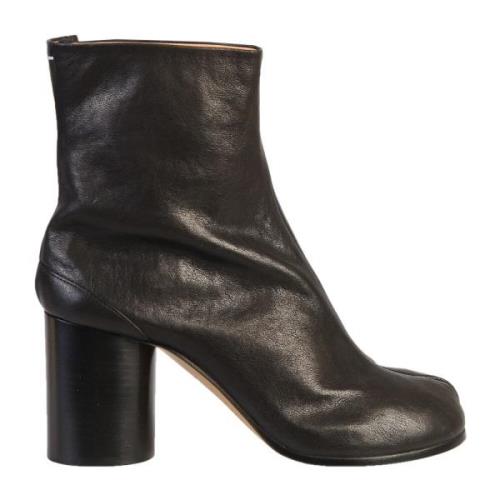 Maison Margiela Svarta Ankelboots med Tabi Design Black, Dam