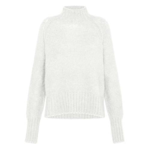 Deha Vit Turtleneck Stickat för Kvinnor White, Dam