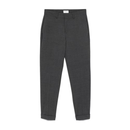 P.a.r.o.s.h. Grå Slim-Fit Byxor Höj Stil Gray, Dam